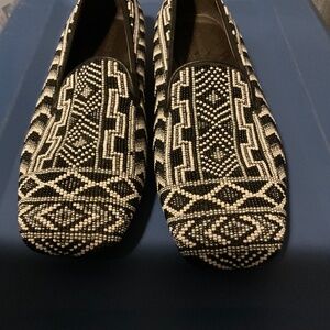 Donald Pliner Beaded Aztec slip on loafers